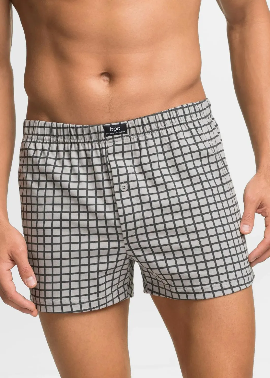 Herren bonprix Boxershorts|Große Größen|Lockere Jersey Boxershorts aus Baumwolle (3er Pack)