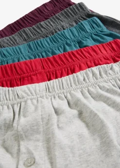 Herren bonprix Wäsche|Große Größen|Lockere Jersey Boxershorts aus Baumwolle (5er Pack)