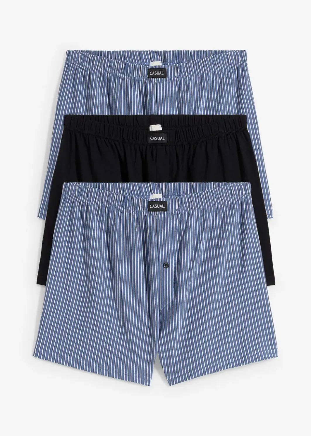 Clearance Lockere Jersey Boxershorts aus Baumwolle (3er Pack) Herren Boxershorts|Große Größen