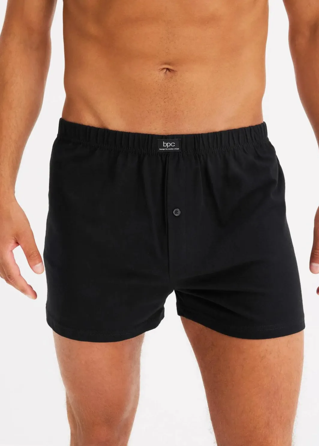 Herren bonprix Boxershorts|Große Größen|Lockere Jersey Boxershorts aus Baumwolle (5er Pack)