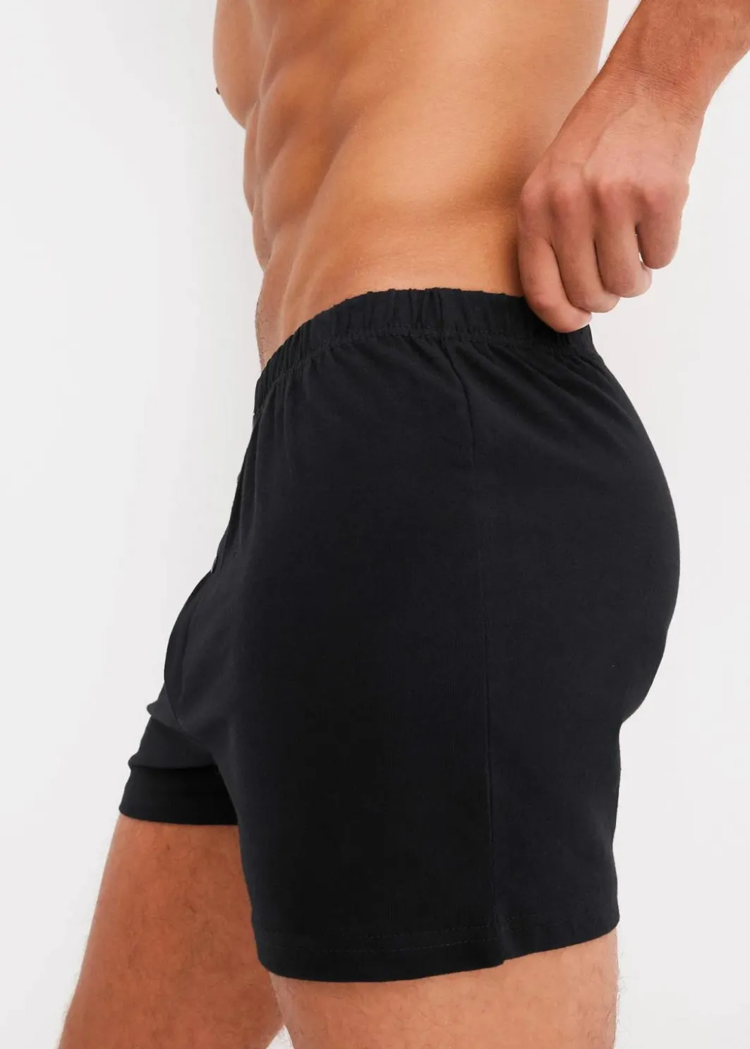 Herren bonprix Boxershorts|Große Größen|Lockere Jersey Boxershorts aus Baumwolle (5er Pack)