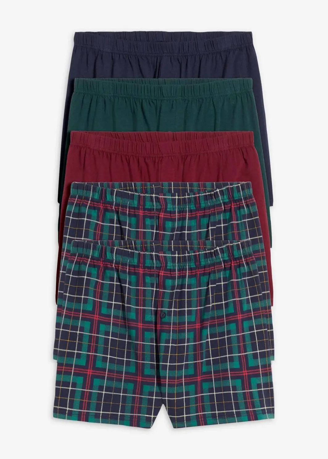 New Lockere Jersey Boxershorts weit mit Baumwolle (5er Pack) Herren Boxershorts|Große Größen