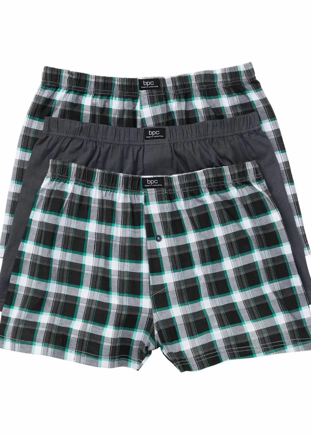 Herren bonprix Boxershorts|Große Größen|Lockere Jersey Boxershorts aus Baumwolle (3er Pack)