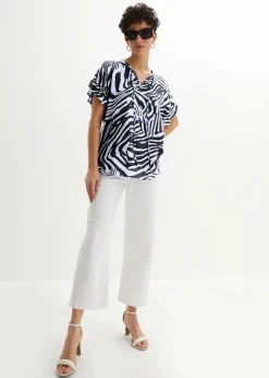 Hot Lockere Tunika aus Viskose Damen Bekleidung·Jacken & Mäntel|Blusen & Tuniken