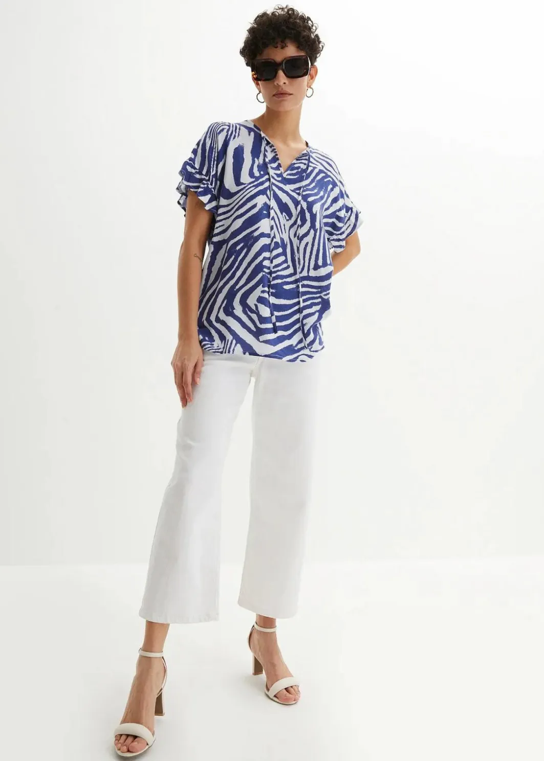 Damen bonprix Blusen & Tuniken|Bekleidung·Jacken & Mäntel|Lockere Tunika aus Viskose