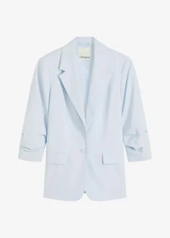 Damen bonprix Bekleidung·Basics|Blazer|Lockerer 3/4-Arm-Blazer aus Viskose