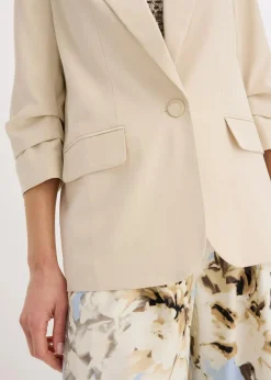 Damen bonprix Blazer|Bekleidung·Basics|Lockerer 3/4-Arm-Blazer aus Viskose