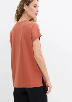 Best Lockeres Shirt mit Spitze Damen Shirts & Tops|Nachhaltigere Materialien