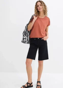 Best Lockeres Shirt mit Spitze Damen Shirts & Tops|Nachhaltigere Materialien