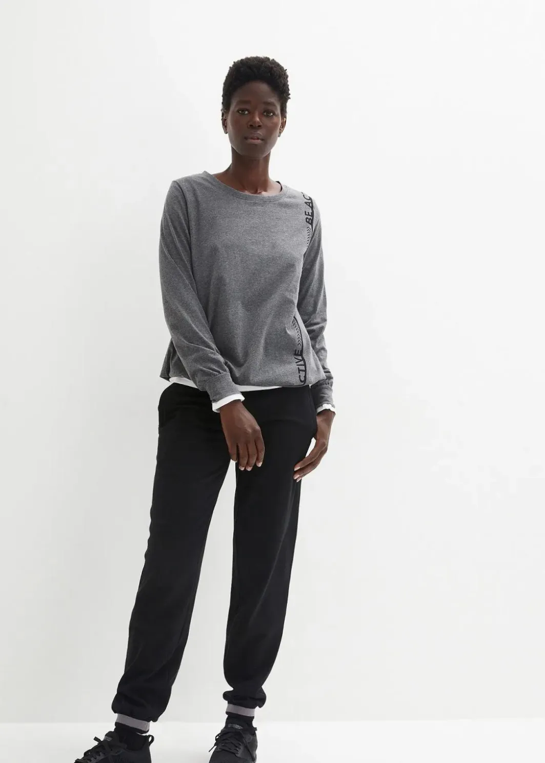 Damen bonprix Shirts & Tops|Nachhaltigere Materialien|Lockeres Sport-Shirt