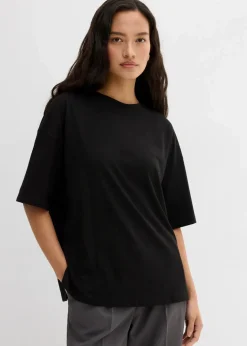 Outlet Lockeres T-Shirt aus Baumwoll-Mix Damen Shirts & Tops