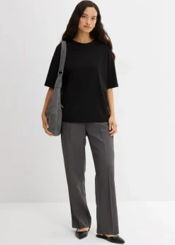 Outlet Lockeres T-Shirt aus Baumwoll-Mix Damen Shirts & Tops