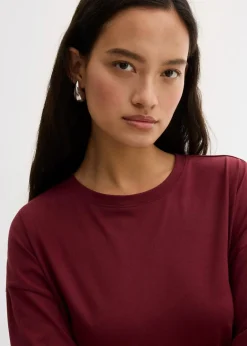 Online Lockeres T-Shirt aus Baumwoll-Mix Damen Shirts & Tops
