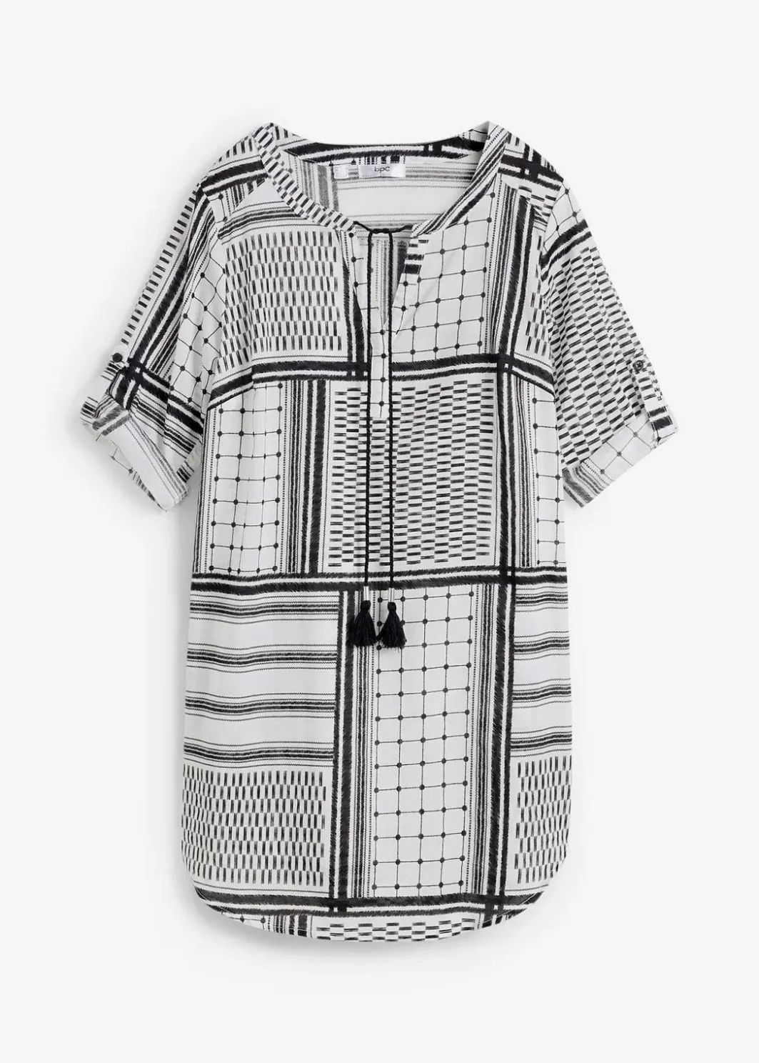 Damen bonprix Bekleidung·Jacken & Mäntel|Blusen & Tuniken|Long- Tunika aus reiner Baumwolle