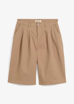 Damen bonprix Bekleidung·Outdoorbekleidung|Bekleidung·Kleider|Long-Bermuda aus elastischem Baumwoll-Mix