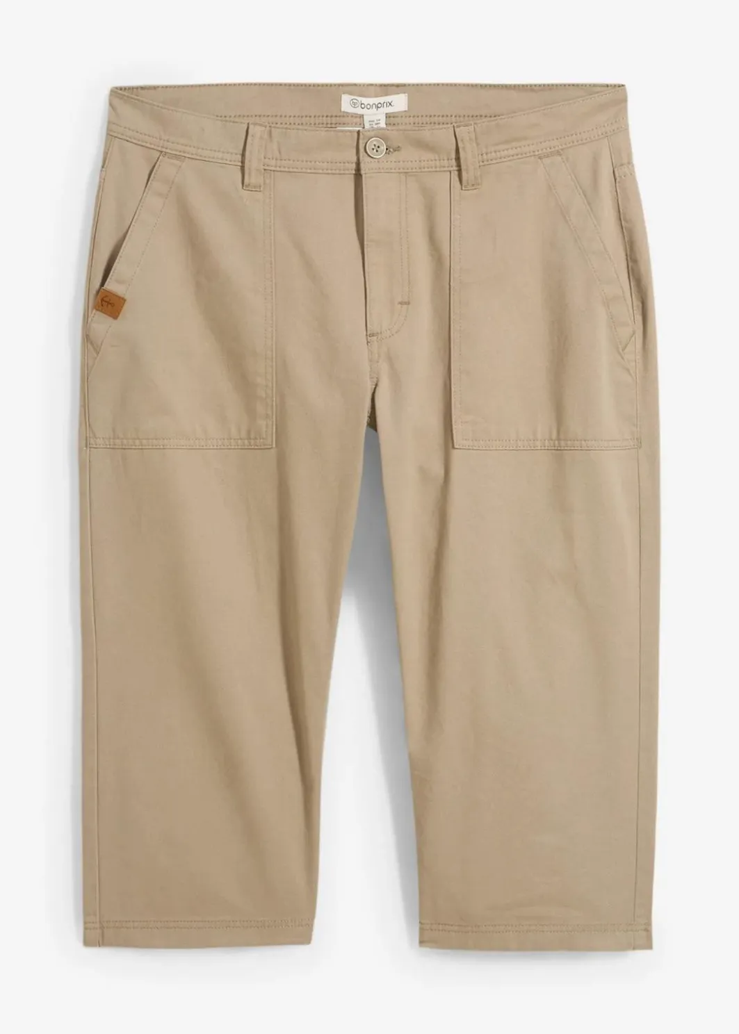 Herren bonprix Große Größen|Shorts|Long-Bermuda aus reiner Baumwolle Regular Fit