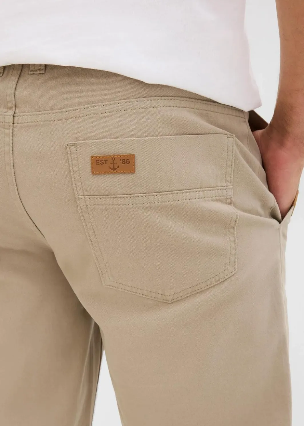 Herren bonprix Große Größen|Shorts|Long-Bermuda aus reiner Baumwolle Regular Fit