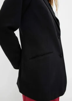 New Longblazer aus Baumwoll-Jersey Damen Bekleidung·Basics|Nachhaltigere Materialien