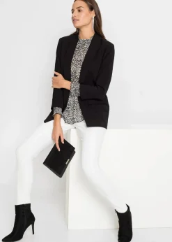 Damen bonprix Bekleidung·Basics|Nachhaltigere Materialien|Longblazer aus Viskose-Mix