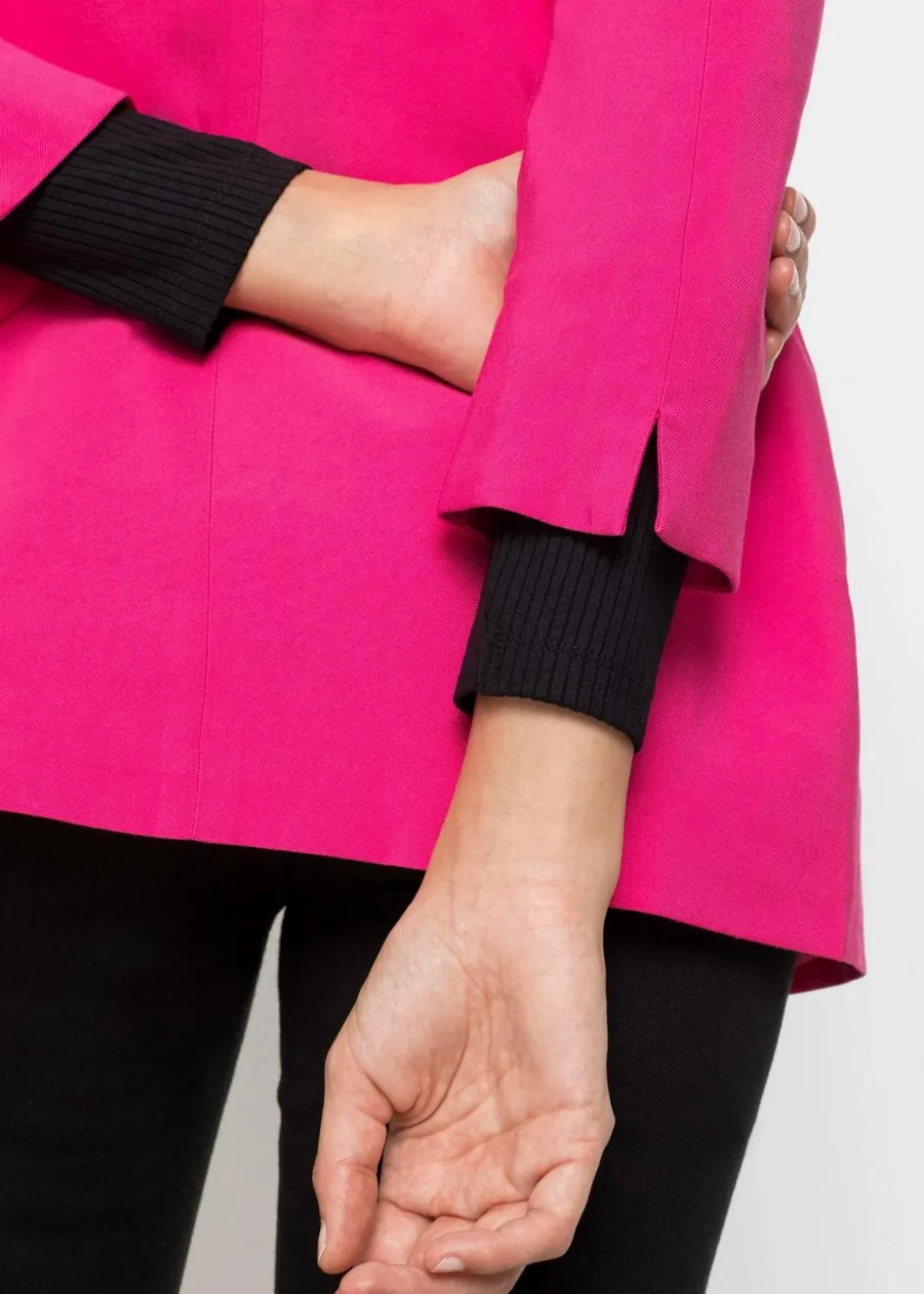 Damen bonprix Blazer|Nachhaltigere Materialien|Longblazer aus Viskose-Mix