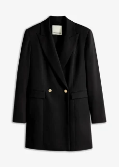 Best Longblazer mit dekorativen Knöpfen Damen Blazer