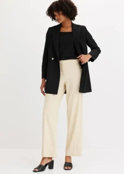 Best Longblazer mit dekorativen Knöpfen Damen Blazer