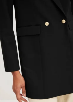 Best Longblazer mit dekorativen Knöpfen Damen Blazer