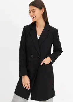 Hot Longblazer mit V-Ausschnitt, langarm Damen Jacken & Mäntel|Nachhaltigere Materialien