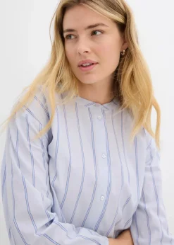 Outlet Longbluse aus Baumwollpopeline Damen Blusen & Tuniken|Bekleidung·Jacken & Mäntel