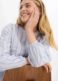 Outlet Longbluse aus Baumwollpopeline Damen Blusen & Tuniken|Bekleidung·Jacken & Mäntel