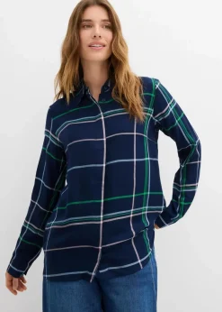 Damen bonprix Bekleidung·Jacken & Mäntel|Blusen & Tuniken|Longbluse aus fließender Viskose
