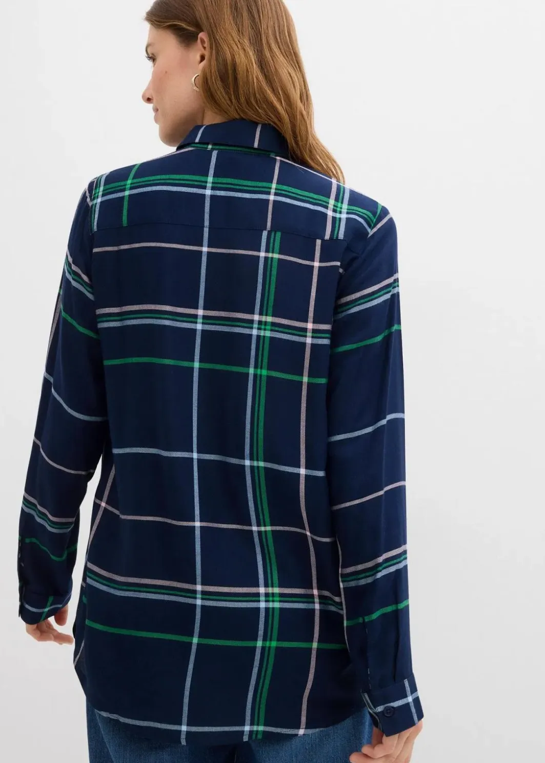 Damen bonprix Bekleidung·Jacken & Mäntel|Blusen & Tuniken|Longbluse aus fließender Viskose