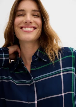 Damen bonprix Bekleidung·Jacken & Mäntel|Blusen & Tuniken|Longbluse aus fließender Viskose