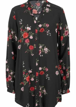 Damen bonprix Bekleidung·Jacken & Mäntel|Nachhaltigere Materialien|Longbluse aus fließender Viskose