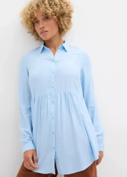 Hot Longbluse aus Viskose Damen Bekleidung·Jacken & Mäntel|Blusen & Tuniken