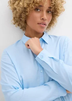 Hot Longbluse aus Viskose Damen Bekleidung·Jacken & Mäntel|Blusen & Tuniken