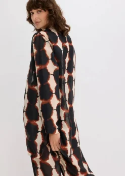 Damen bonprix Zweiteiler & Sets|Blusen & Tuniken|Longbluse mit Batik-Print