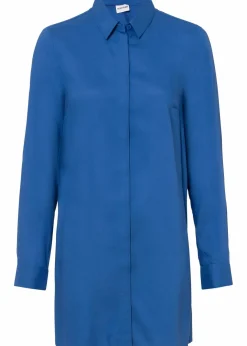 Damen bonprix Blusen & Tuniken|Nachhaltigere Materialien|Longbluse mit Schlitz aus fließender Viskose
