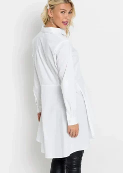 Sale Longbluse mit Volant Damen Blusen & Tuniken|Bekleidung·Jacken & Mäntel
