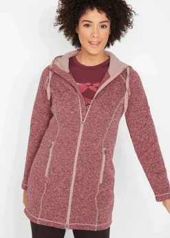 New Long-Fleecejacke mit Kapuze Damen Bekleidung·Blusen & Tuniken|Bekleidung·Hosen