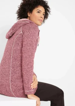 New Long-Fleecejacke mit Kapuze Damen Bekleidung·Blusen & Tuniken|Bekleidung·Hosen