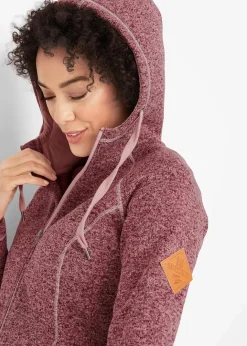 New Long-Fleecejacke mit Kapuze Damen Bekleidung·Blusen & Tuniken|Bekleidung·Hosen