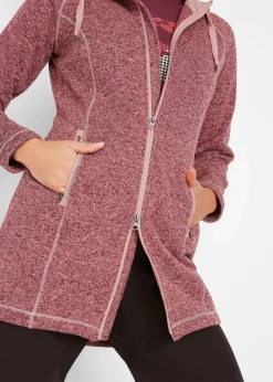 New Long-Fleecejacke mit Kapuze Damen Bekleidung·Blusen & Tuniken|Bekleidung·Hosen