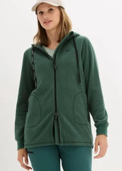 Online Long-Fleecejacke mit Reißverschluss-Taschen Damen Bekleidung·Blusen & Tuniken|Bekleidung·Hosen