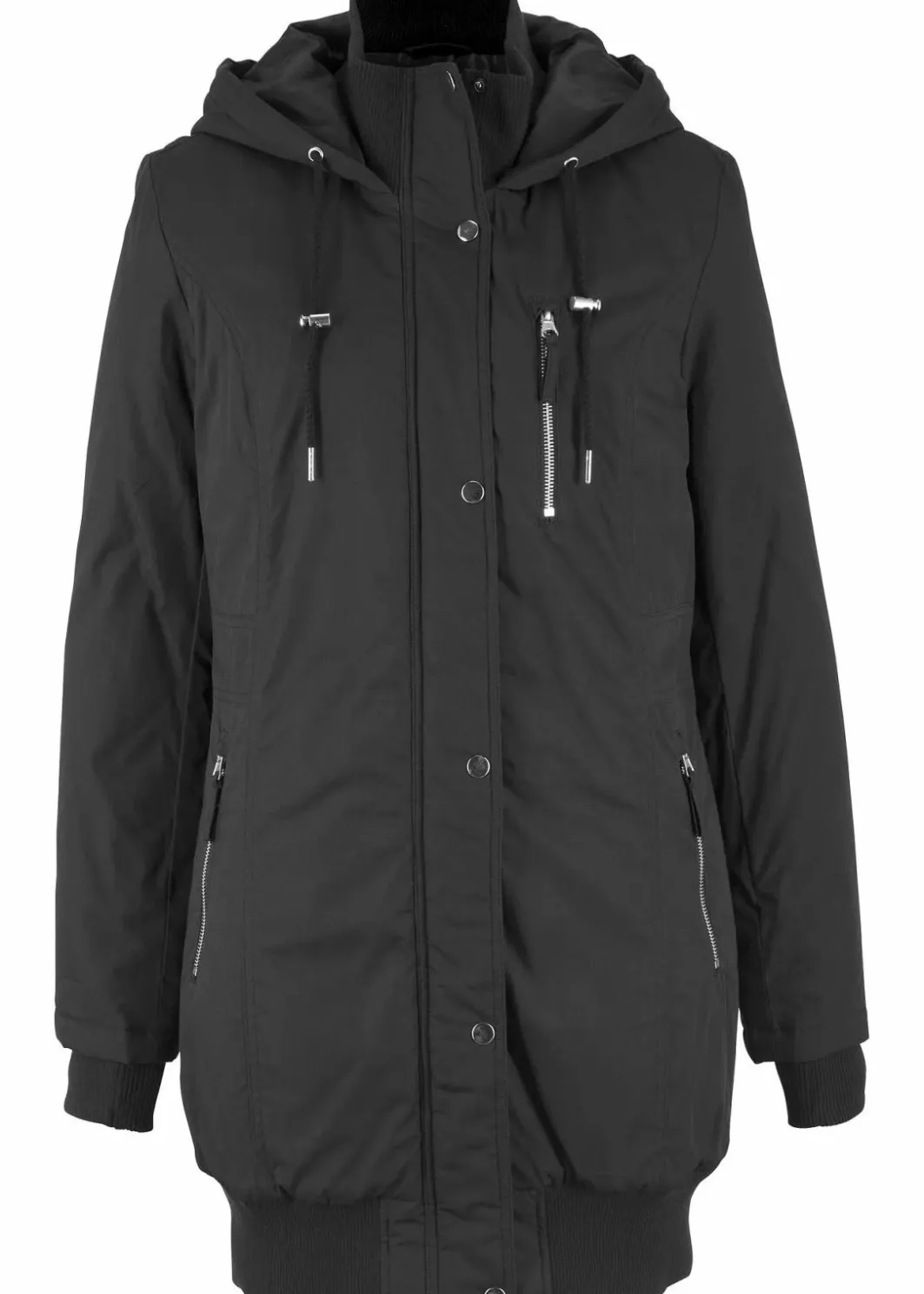 Online Longjacke mit Kapuze, wattiert Damen Bekleidung·Hosen|Jacken & Mäntel