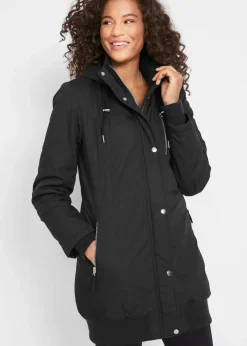 Online Longjacke mit Kapuze, wattiert Damen Bekleidung·Hosen|Jacken & Mäntel