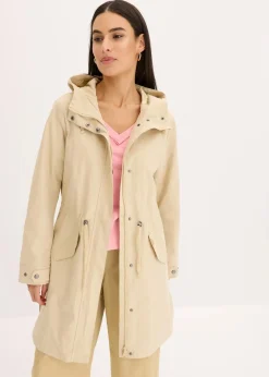 Damen bonprix Jacken & Mäntel|Long-Parka mit Kapuze