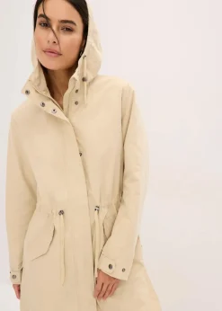 Damen bonprix Jacken & Mäntel|Long-Parka mit Kapuze