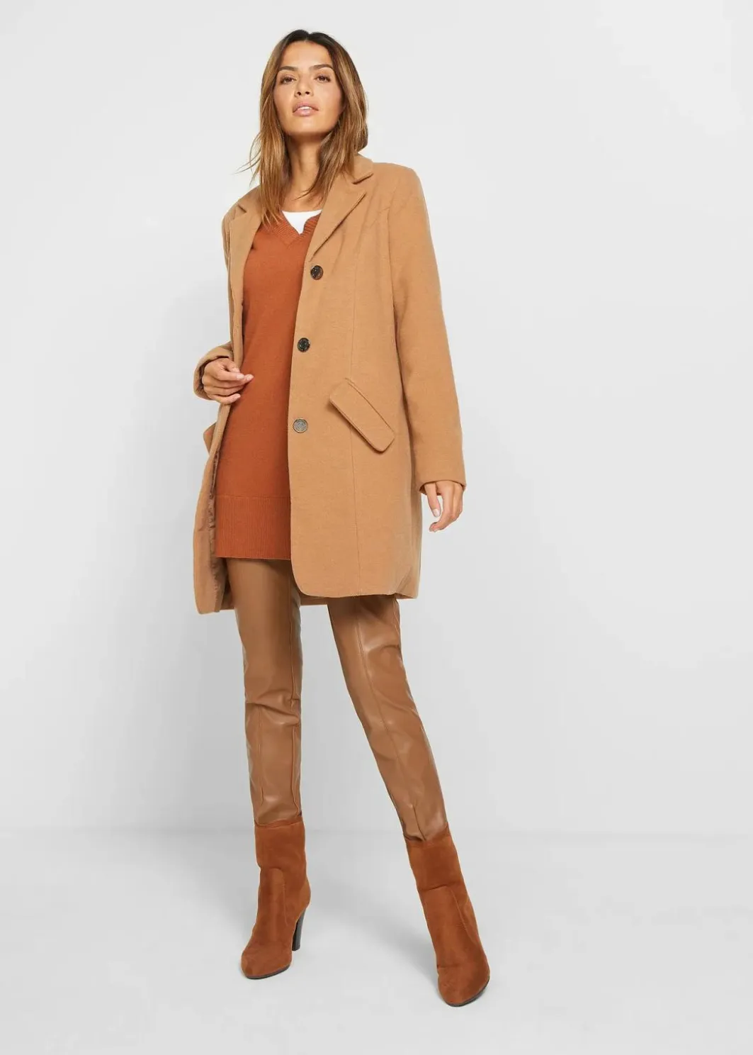 Damen bonprix Pullover & Strickjacken|Bekleidung·Jeans|Long-Pullover