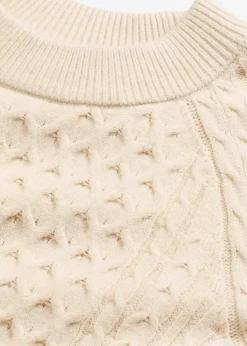 Damen bonprix Strickmode|Pullover & Strickjacken|Longpullover aus fließendem Viskose-Mix